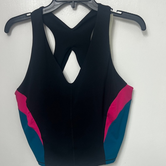 Sweaty Betty power racer back tank, V neck, Removable pads, size XL, NWT - Picture 2 of 10